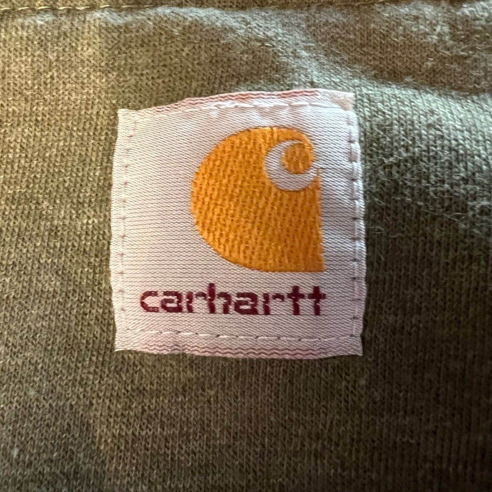 Carhartt Force Olive Relaxed Fit Hoodie Men’s Large Tall - Picture 8 of 8
